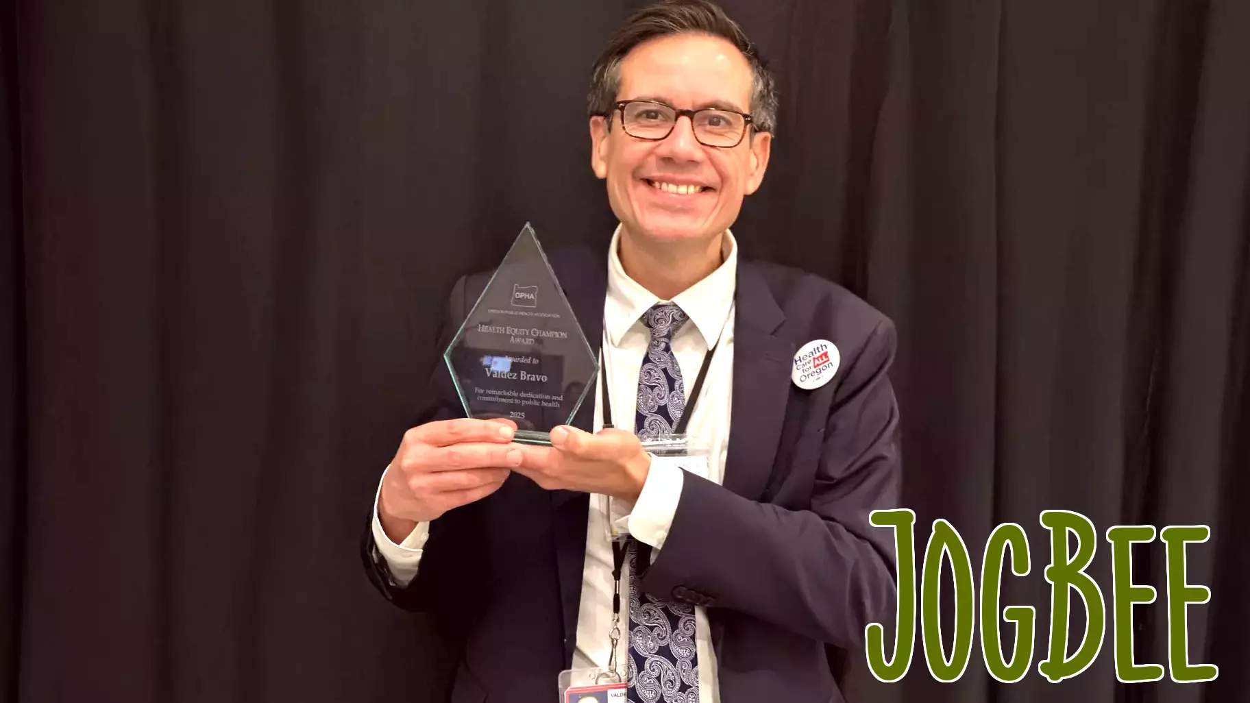 Valdez Bravo Receives Prestigious Health Equity Champion Award